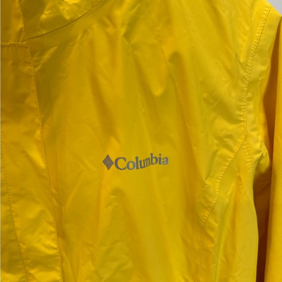 COLUMBIA WOMENS YELLOW RAIN COAT YELLOW - Picture 2 of 4